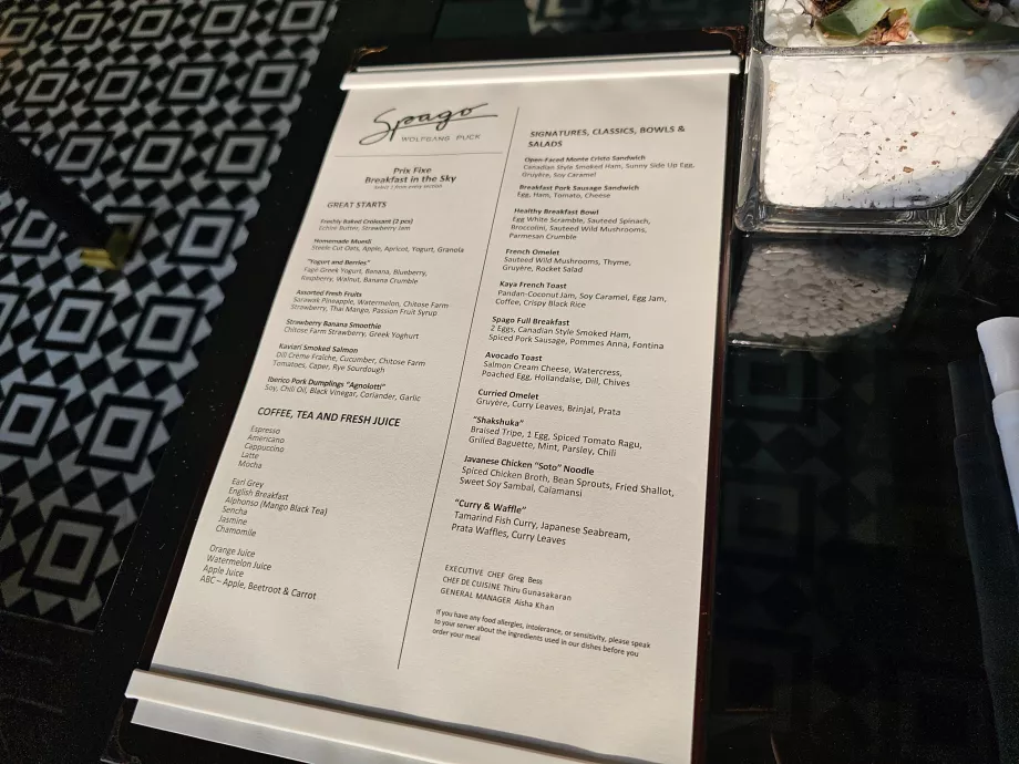 Pusryčiai "Spago" bare