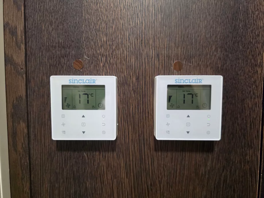 Oro kondicionavimo valdymo elementai