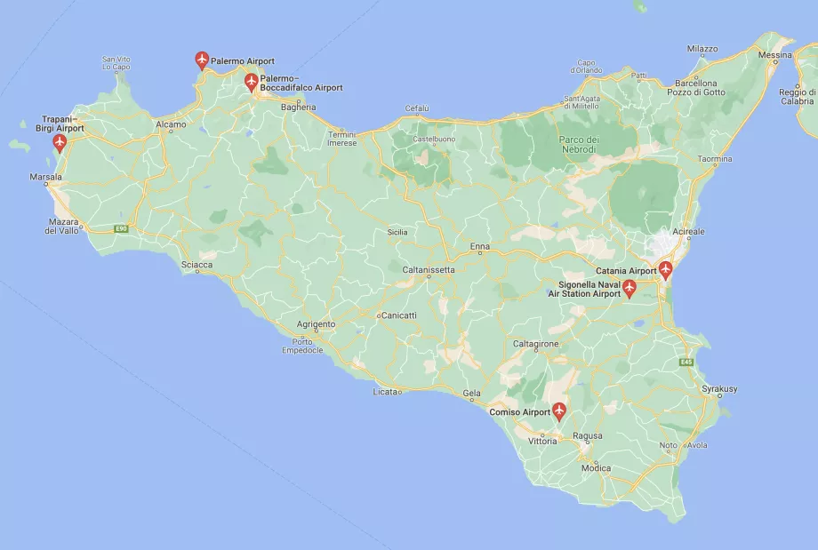 Sicilijos oro uostai