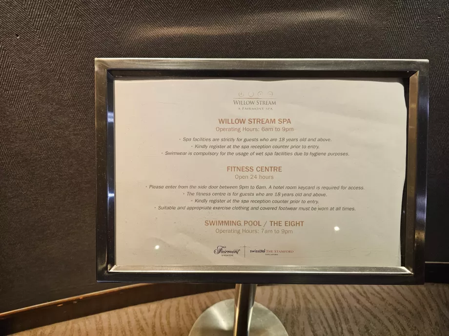 Baseino, treniruoklių salės ir SPA centro darbo laikas