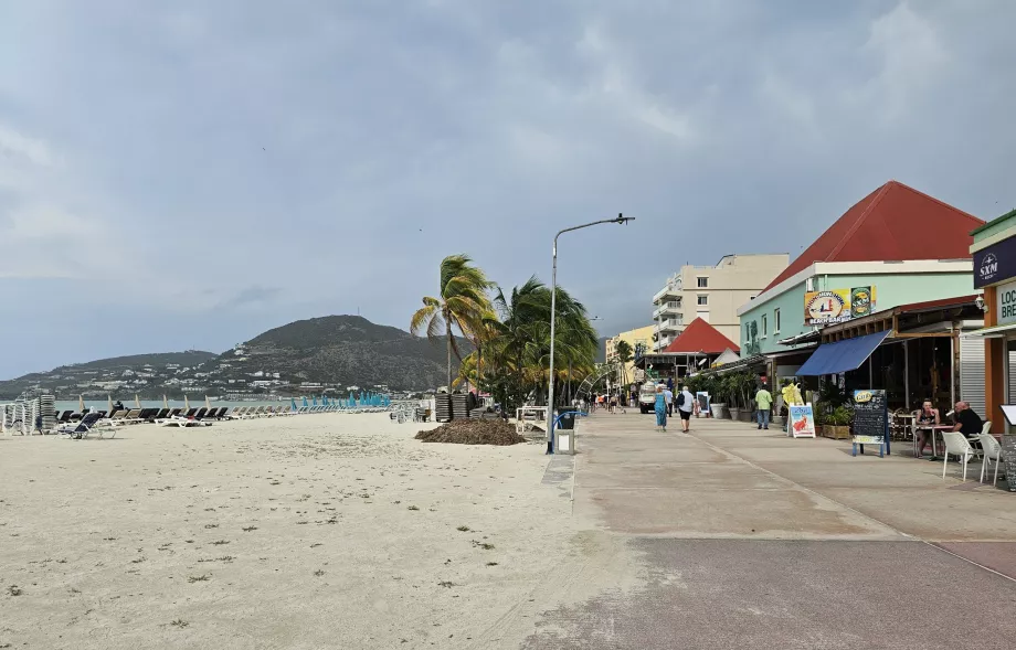 Paplūdimys ir promenada, Philipsburgas