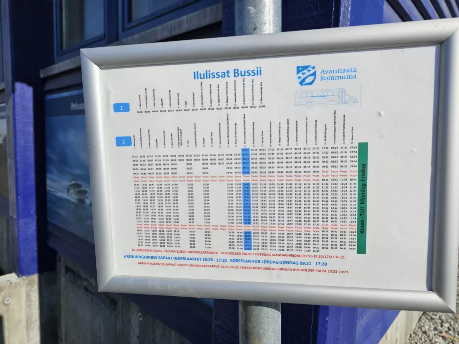 Autobusų tvarkaraštis