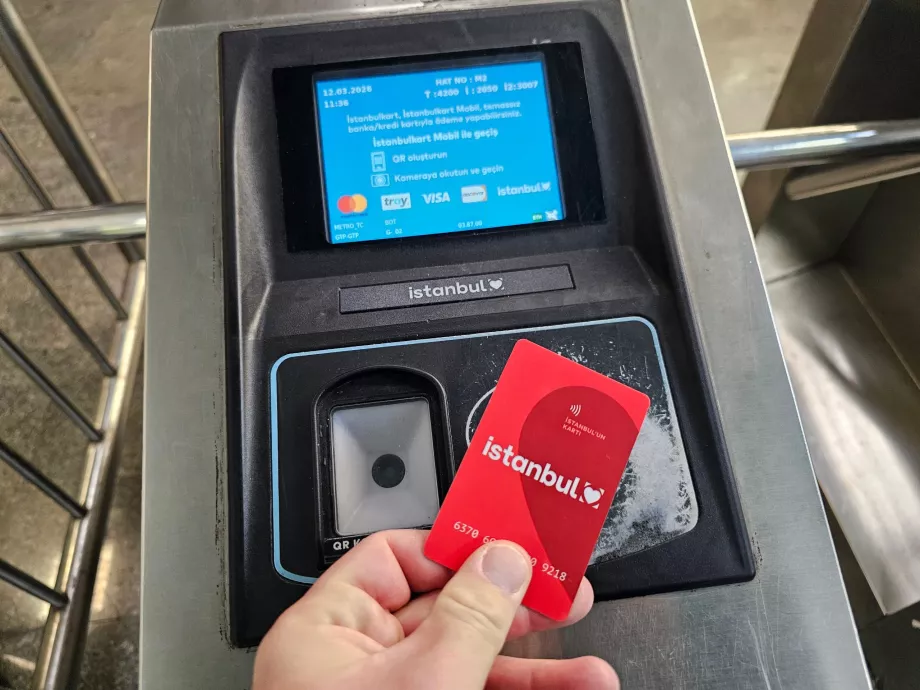 Naudojimasis Istanbulkart