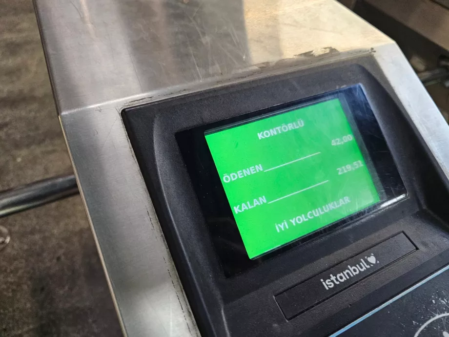 Balansas dėl Istanbulkart