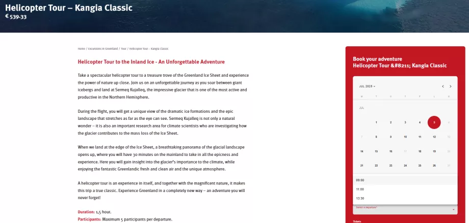 Skrydžio užsakymo pavyzdys