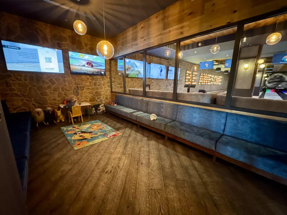 Vaikų kampelis restorane "Snowbeer