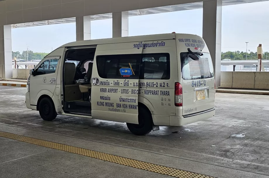 Mikroautobusas Krabio oro uostas - Krabio miestas - Ao Nang