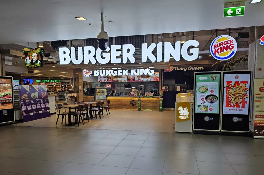 "Burger King", viešoji erdvė, vidaus terminalas