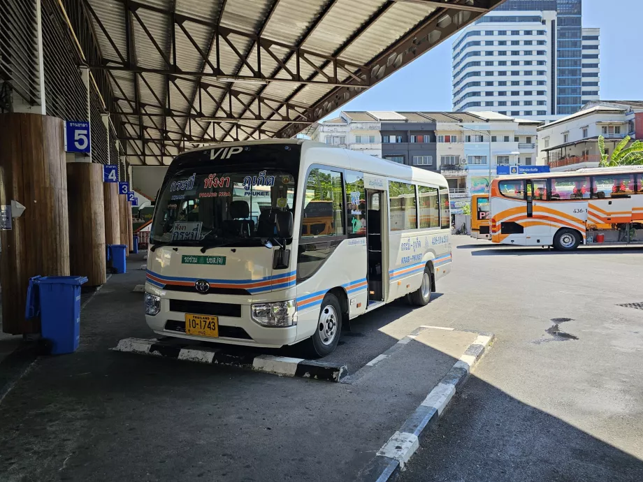 Autobusas į Krabį iš 1 autobusų terminalo, Puketo miestas