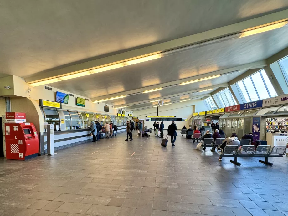 Registracijos salė Rygos autobusų stotyje