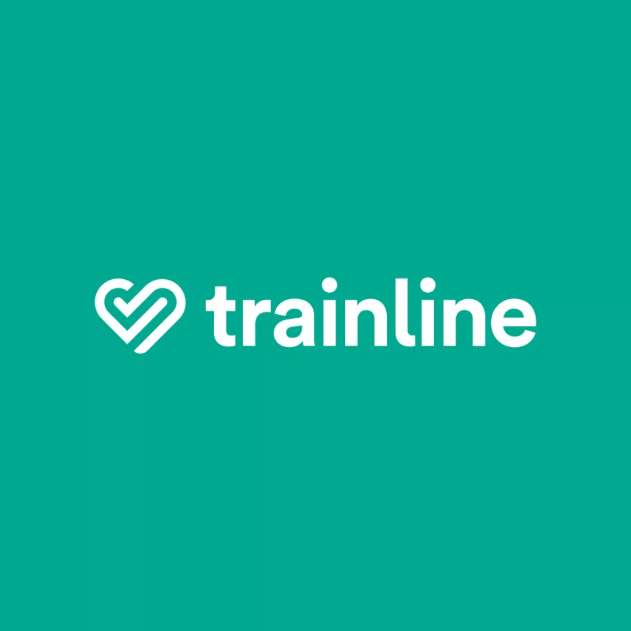 "Trainline" logotipo nuolaida