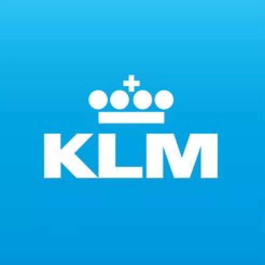 KLM logotipo nuolaida