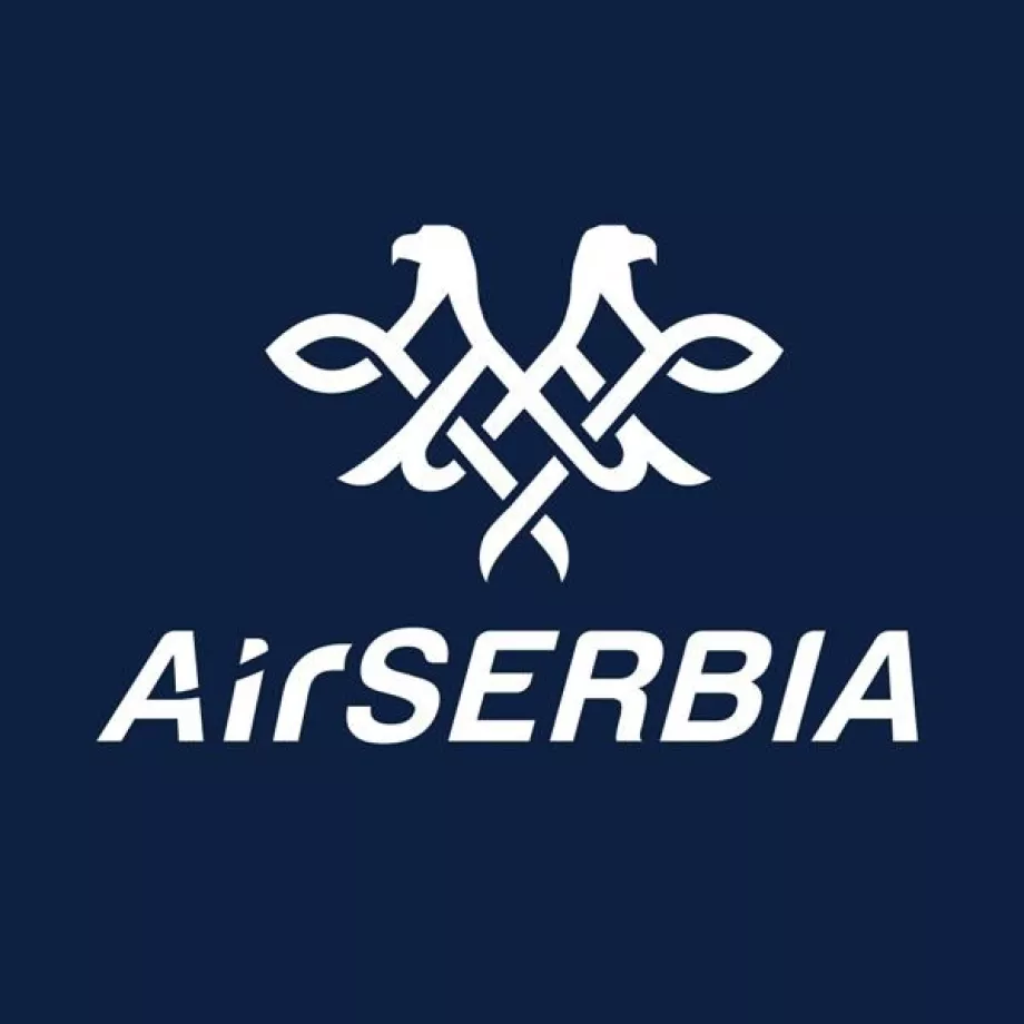 "Air Serbia" logotipo nuolaida