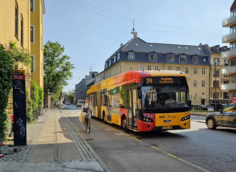 Kopenhagos viešojo transporto autobusas