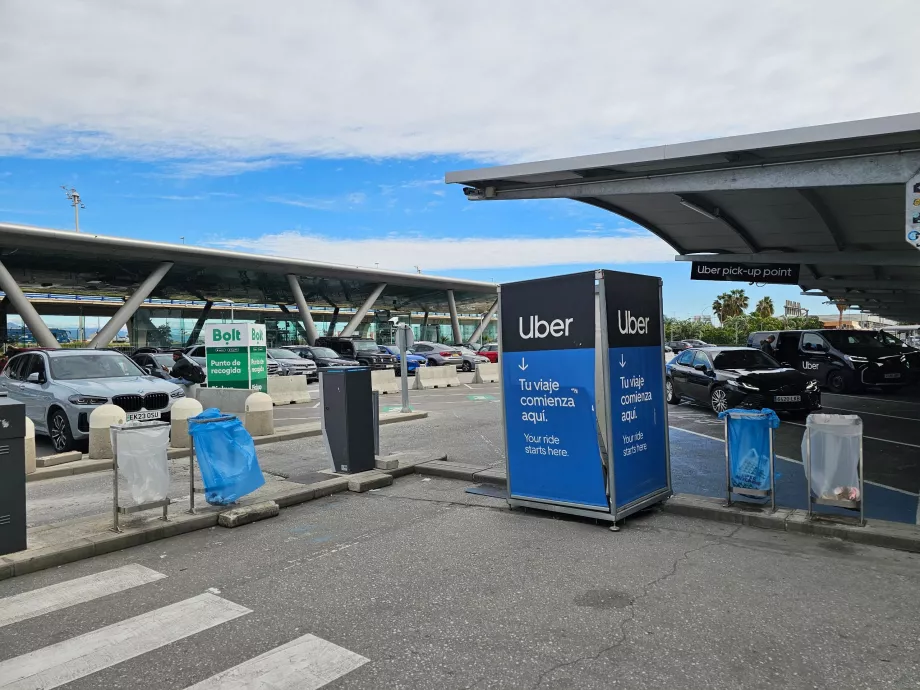 „Uber“ ir „Bolt“ paėmimo vietos