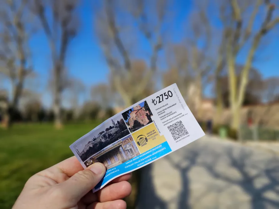 Bilietas į Topkapi rūmus