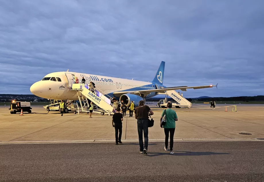 "Airbus A320 Fly Lili" Česke Budejovicės oro uoste
