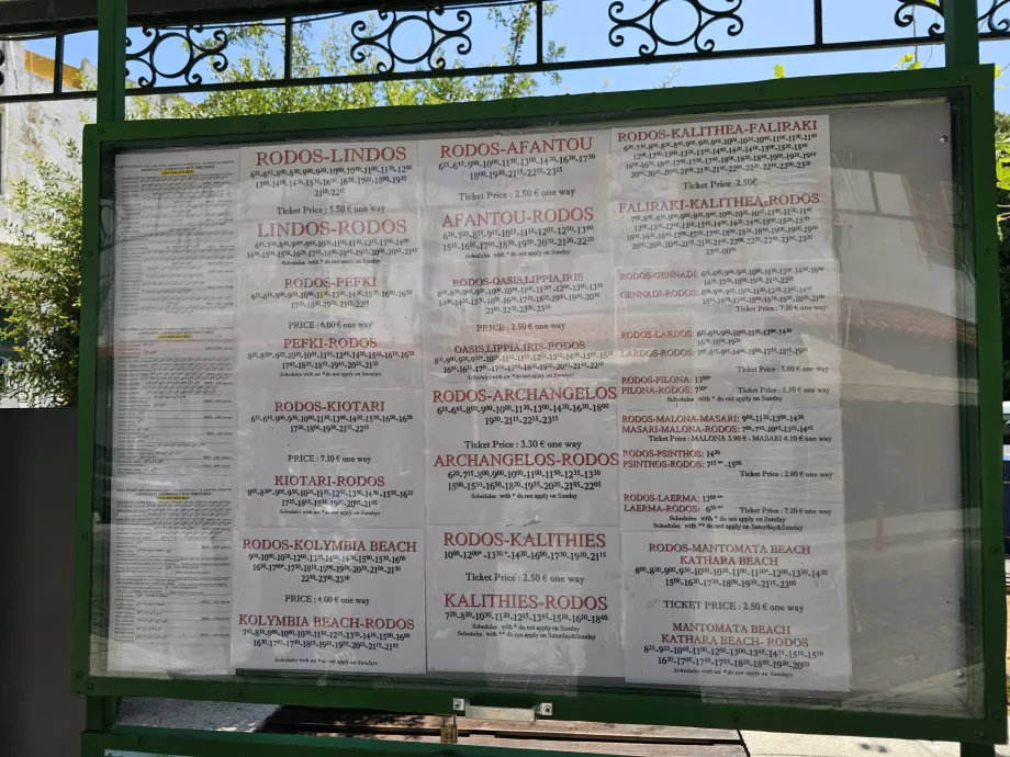 KTEL tvarkaraščiai