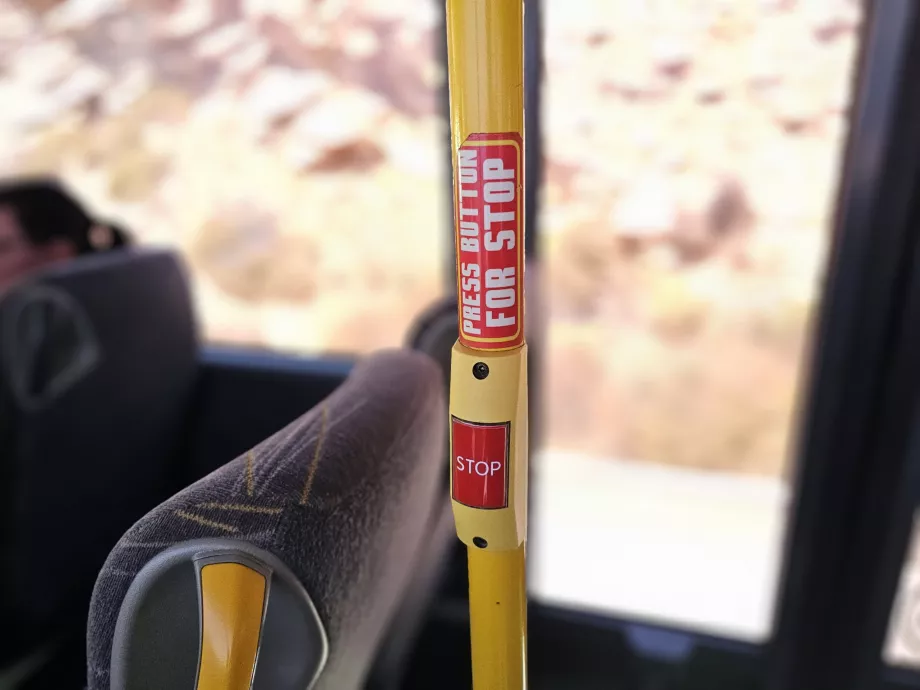 "Stop" mygtukas KTEL autobusuose