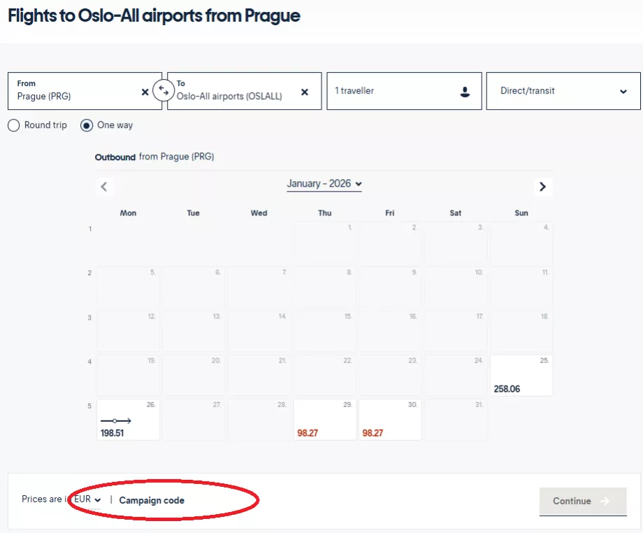 Akcijos kodo įvedimo laukelis