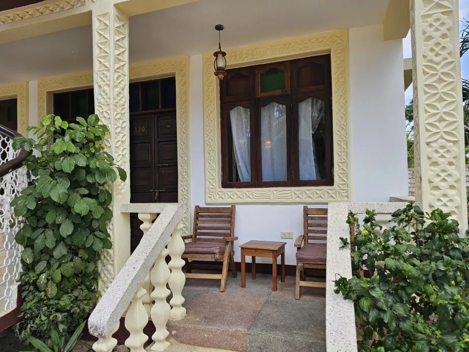 Terasa priešais kambarį