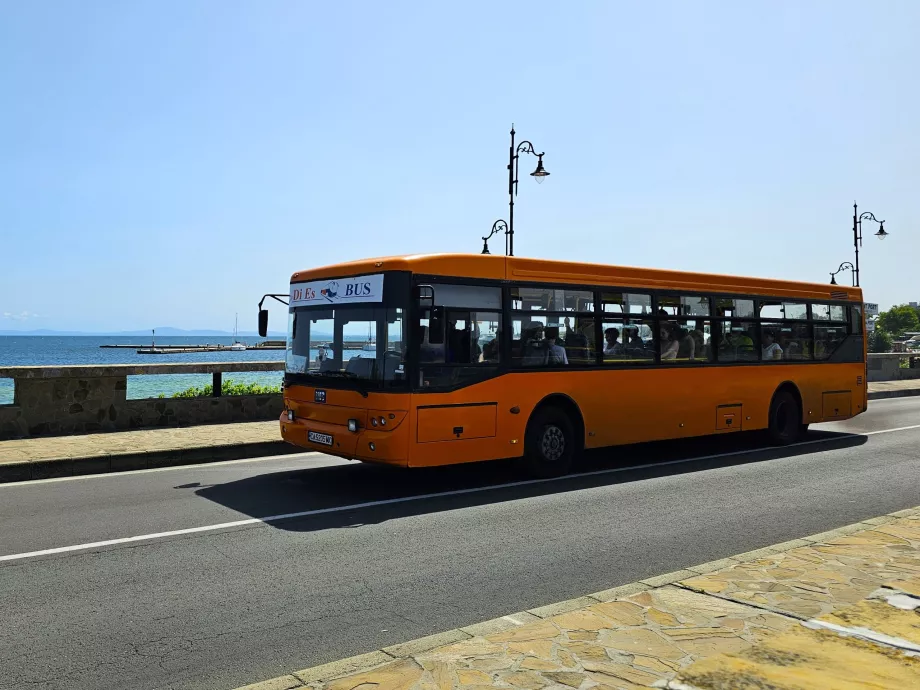 Autobusu į senąjį Nesebarą