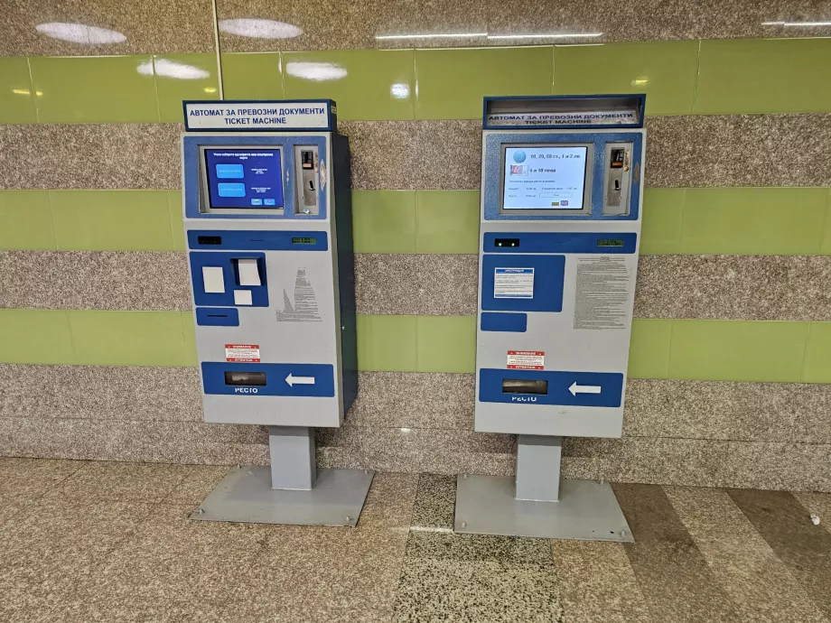 Vieno bilieto automatas už 1,60 lv.