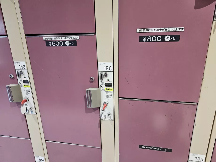 Bagažo saugojimo kainos