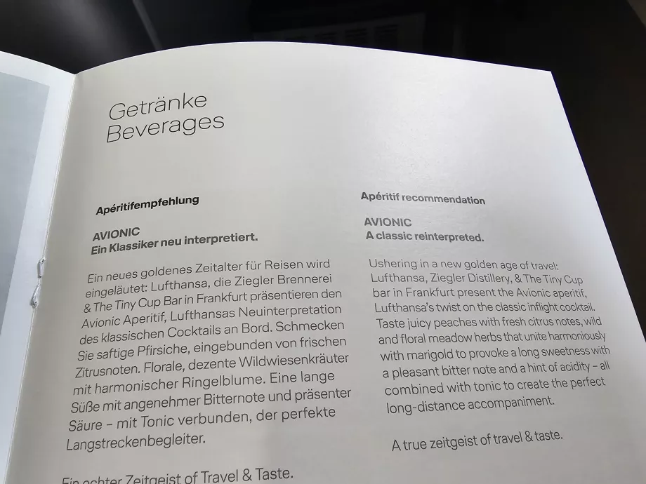 "Avionic", firminis kokteilis