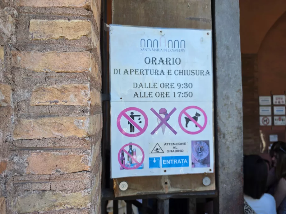 Bocca della Verita darbo laikas