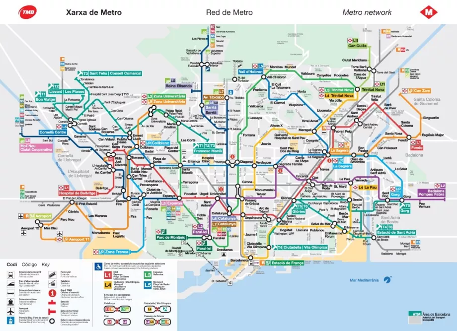 Barselonos metro žemėlapis