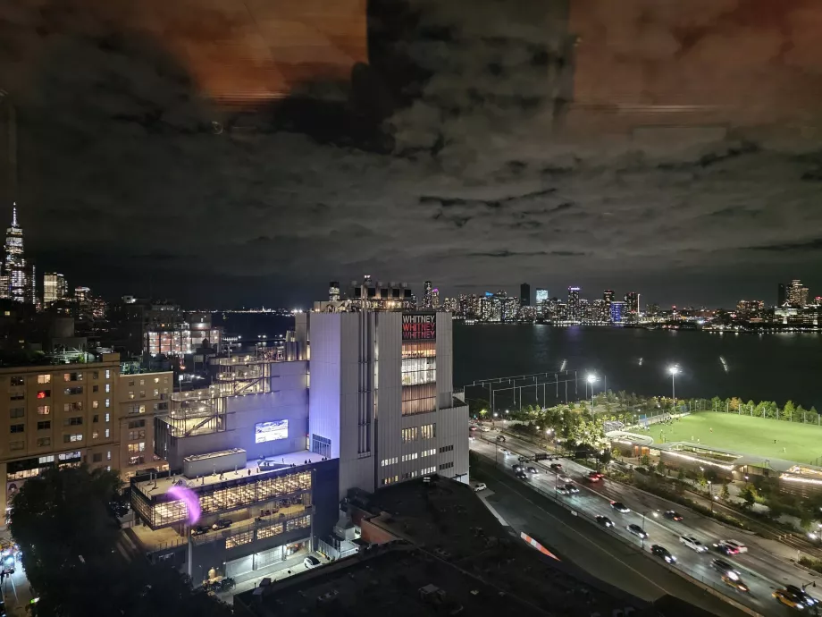 Naktinis Hadsono upės vaizdas