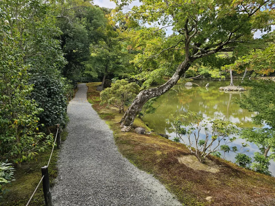 Kinkakuji šventyklos parkas