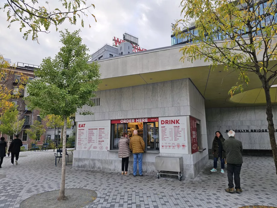 Užkandžiai Bruklino tilto parke