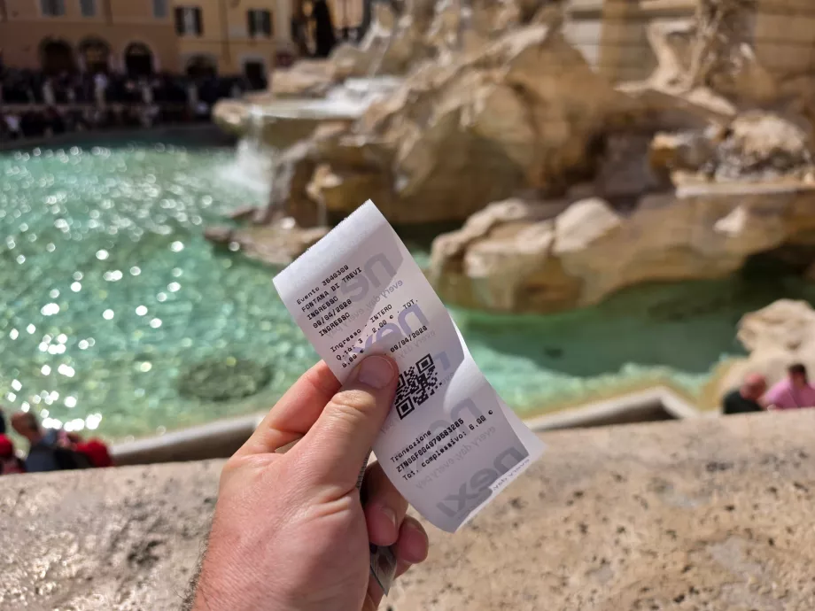 Bilietas į Trevi fontaną