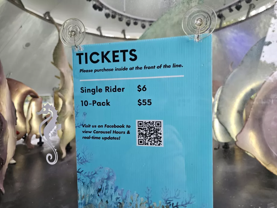 Jūrų karuselė, kainos