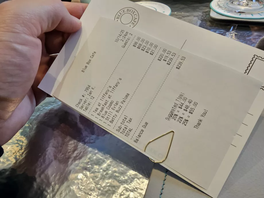 Mėlyna dėžutė, bendra sąskaita