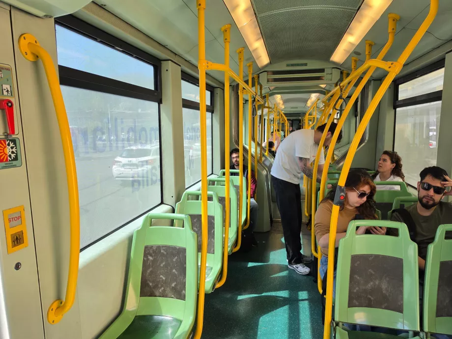 Tramvajaus interjeras Romoje