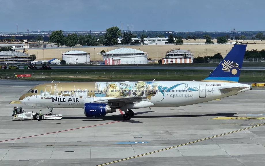 "Nile Air", "Airbus A320" Prahos oro uoste