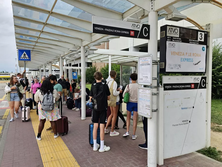 ATVO sustojimo kryptis Venecija