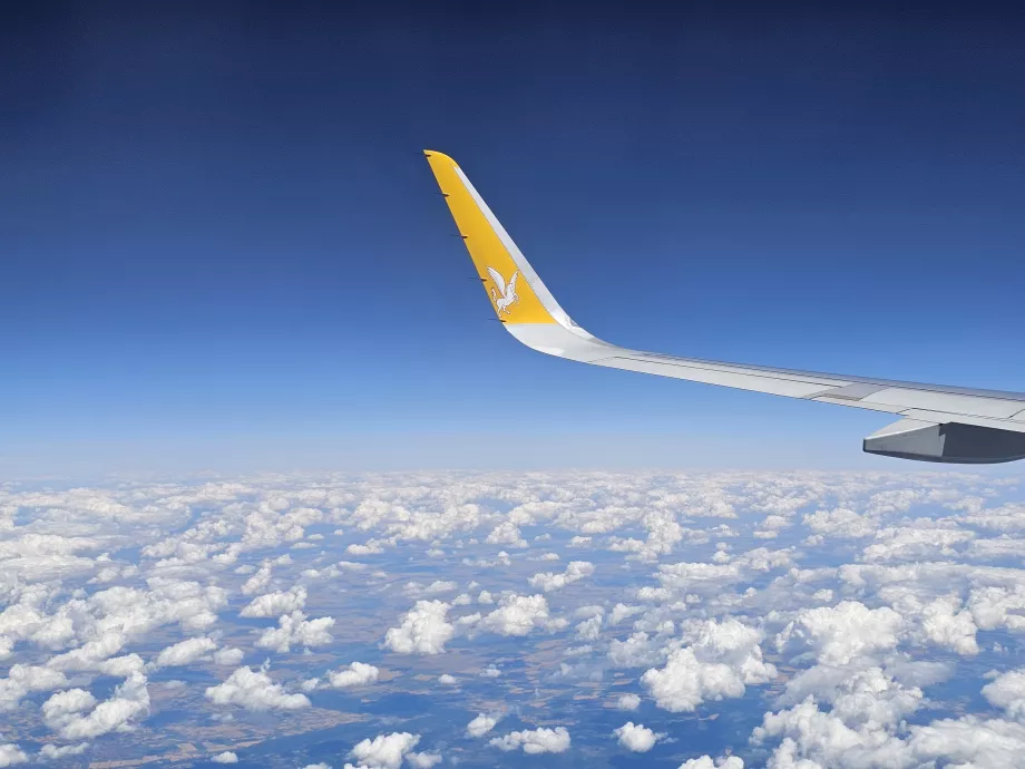 "Pegasus Airlines" skrydžio iš Prahos į Stambulą metu