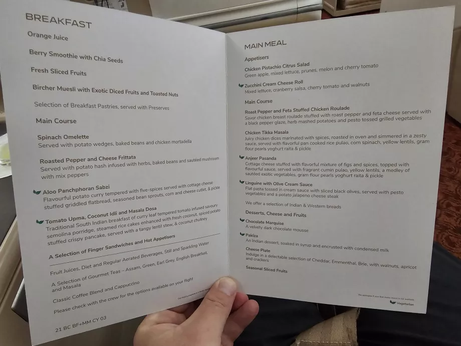 DEL-MEL skrydžio meniu