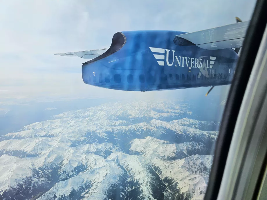 Universal Air skrydžio Pėčas - Miunchenas metu