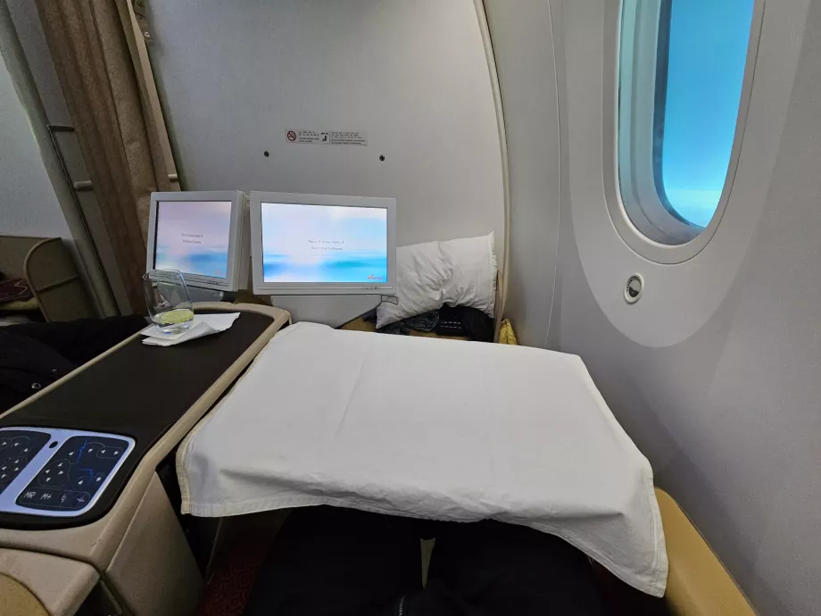 Ištraukiamas IFE ekranas ir stalas, 1J vieta