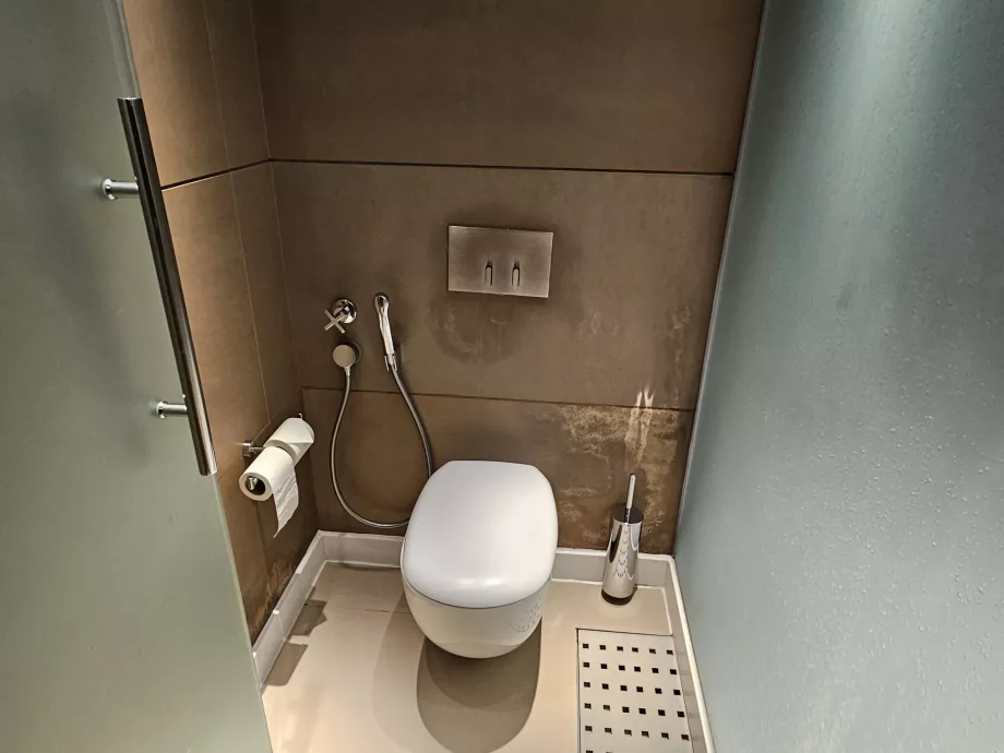 Tualetas kambaryje su dušu