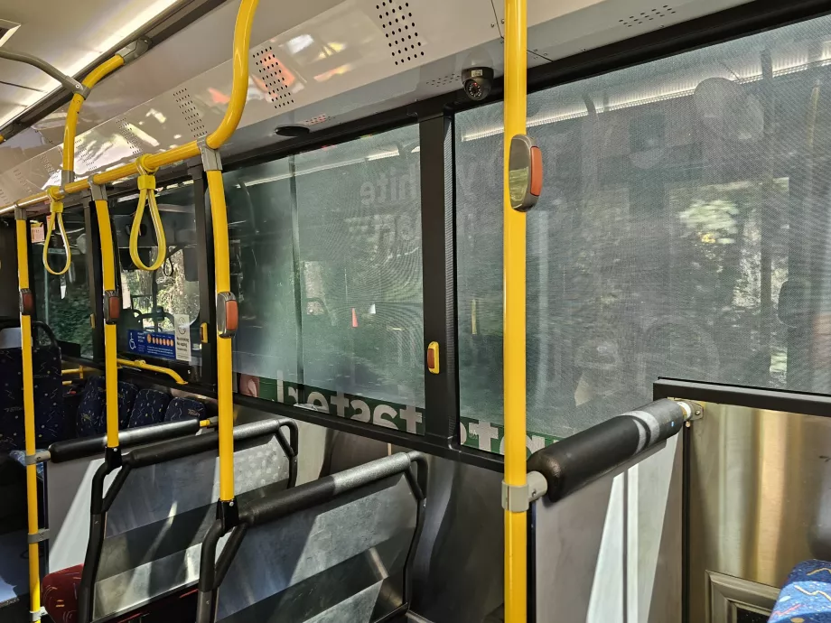Stabdymo mygtukas autobuse