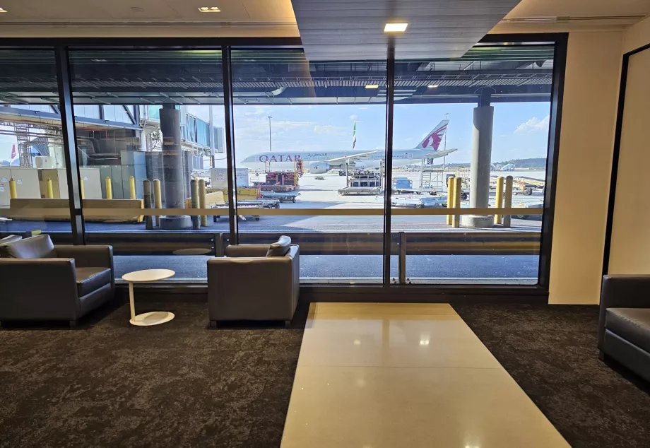 ANZ Lounge, vaizdas į teritoriją