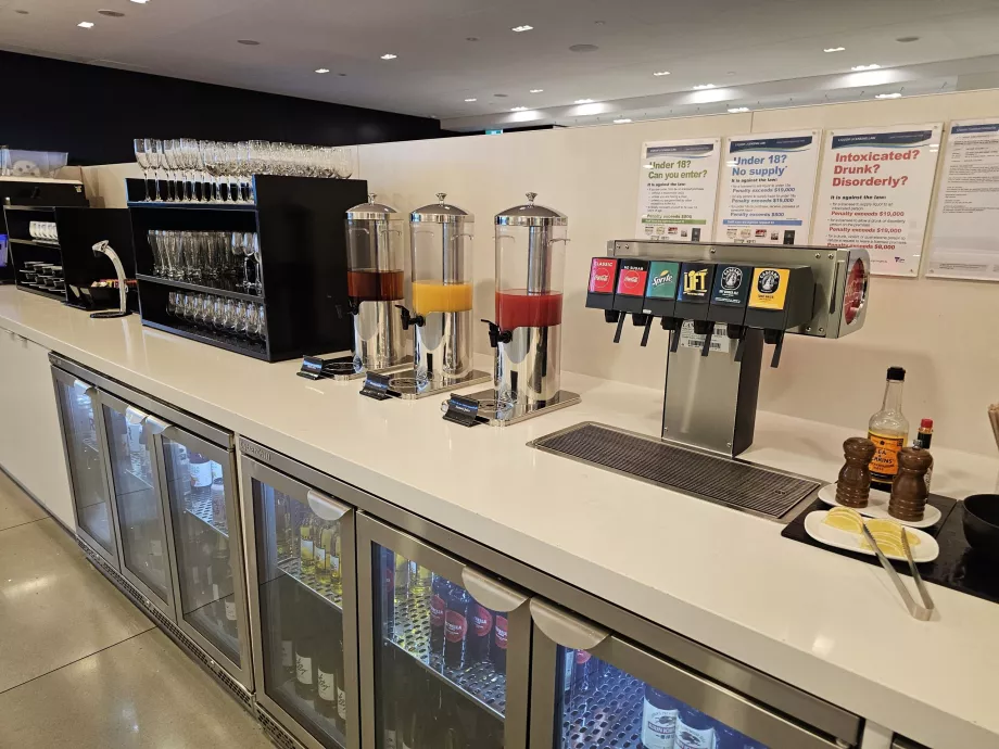 ANZ Lounge, nealkoholiniai gėrimai